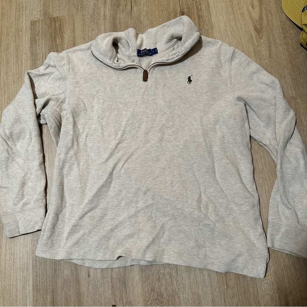 Ralph Lauren Grey Quarter Zip Pullover